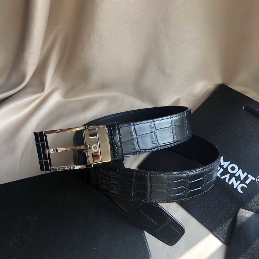 MontBlanc 3.5cm exquisite metal buckle (Germany) men s belt