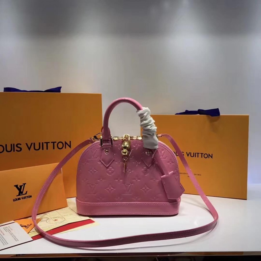 Louis Vuitton Monogram Vernis Alma BB M50415