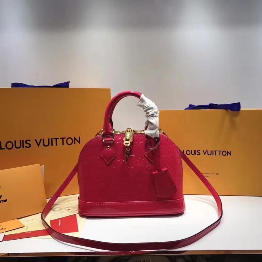Louis Vuitton Monogram Vernis Alma BB M50415