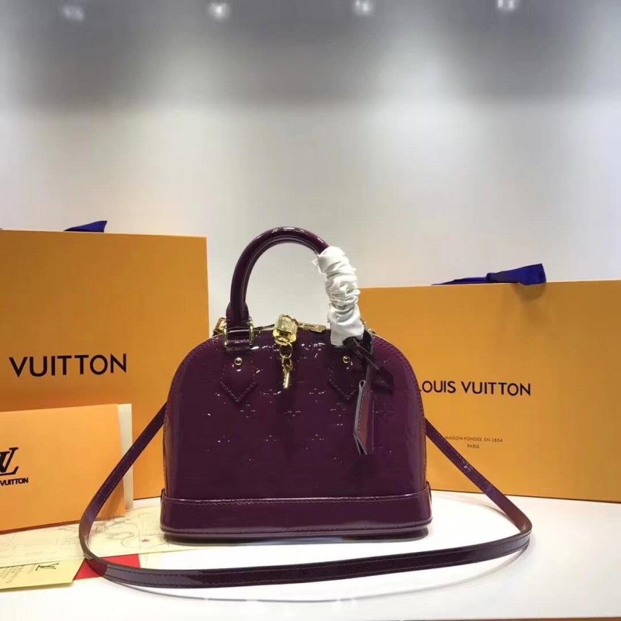 Louis Vuitton Monogram Vernis Alma BB M50415