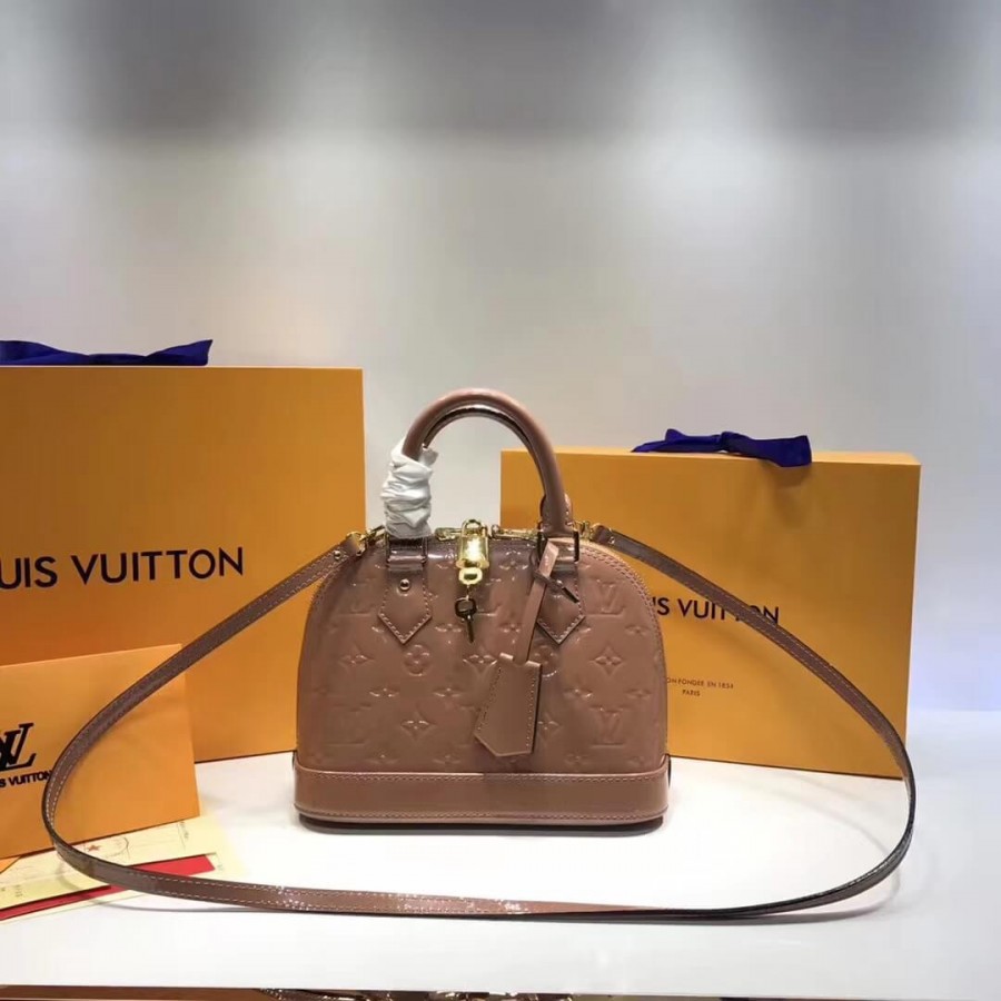 Louis Vuitton Monogram Vernis Alma BB M50415