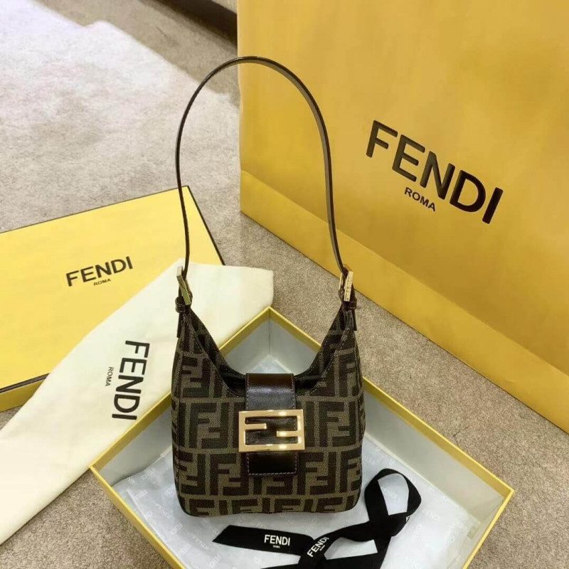 Fendi Vintage Zucca Shoulder Bag H016