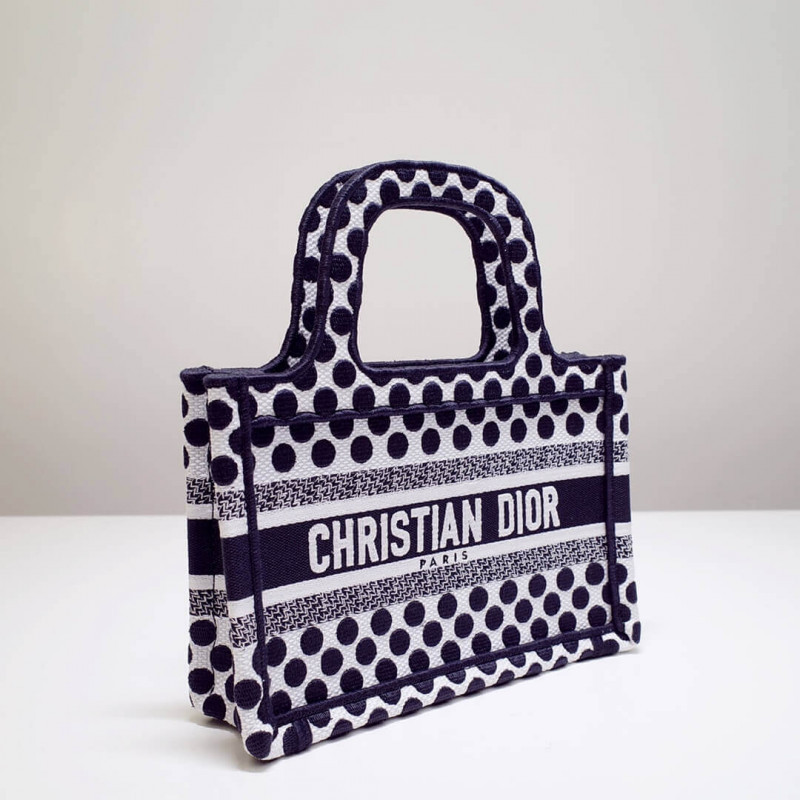 Dior Polkadot Dioramour Mini Book Tote Bag S5475