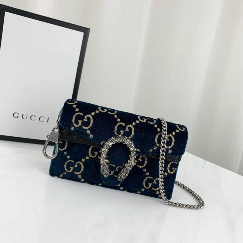 Gucci Dionysus GG Velvet Super Mini Bag 476432