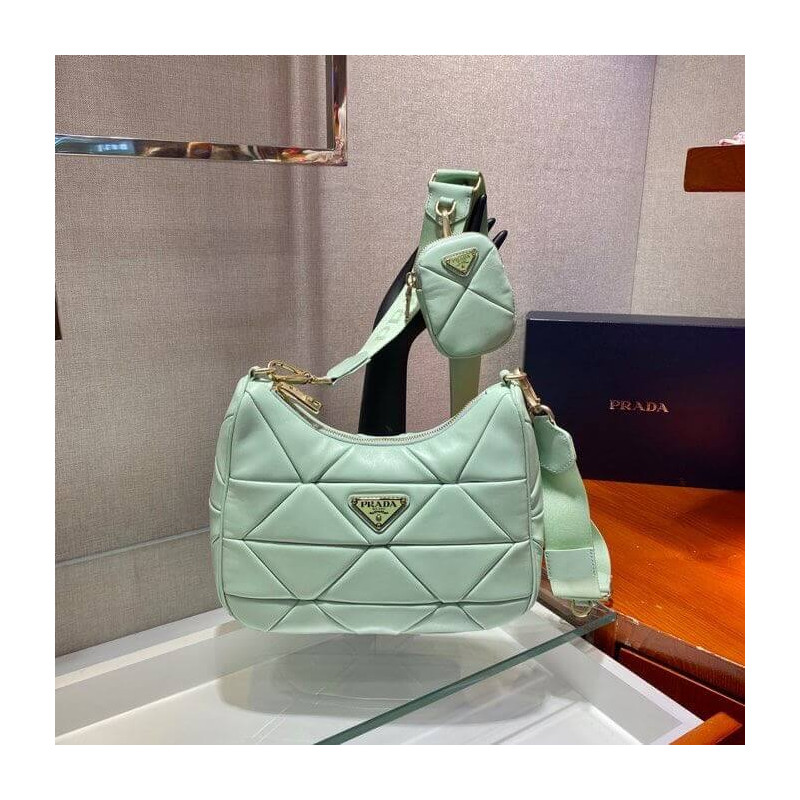 Prada Shearling Shoulder Bag 1BC151