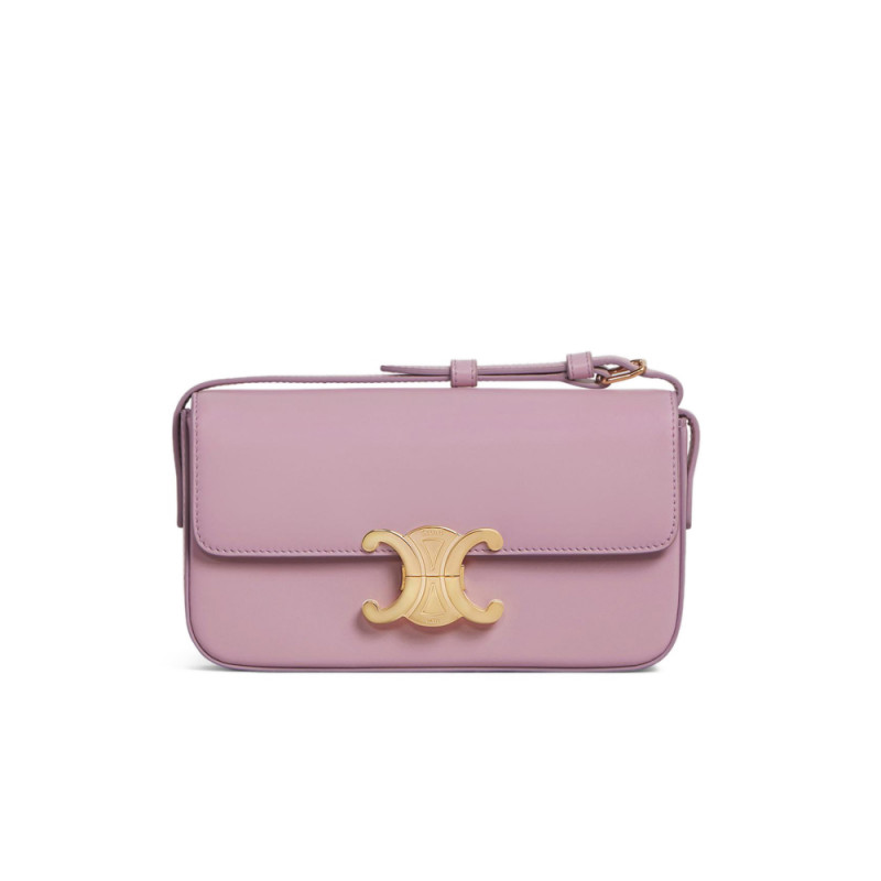 Celine Triomphe Shoulder Bag In Natural Calfskin 194143