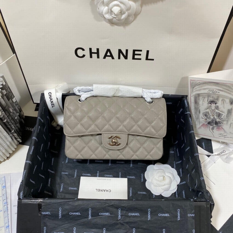 Chanel Small Classic Double Flap Bag A01113 Caviar Calfskin
