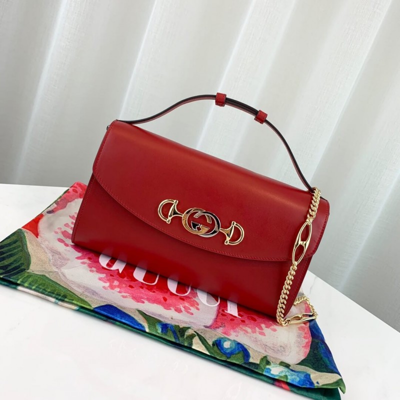 Gucci Zumi Smooth Leather Small Shoulder Bag 572375