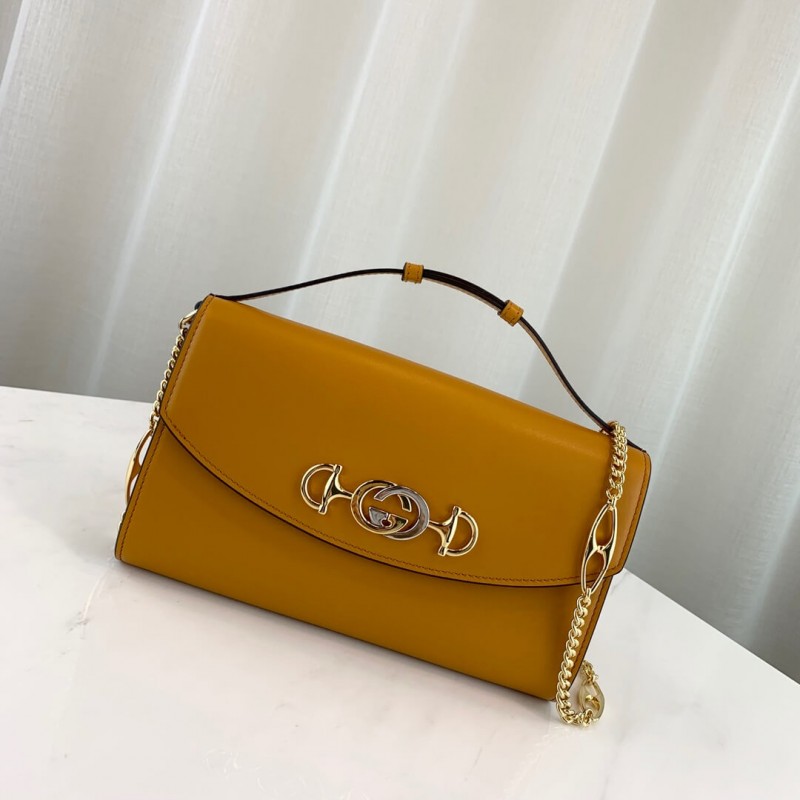 Gucci Zumi Smooth Leather Small Shoulder Bag 572375