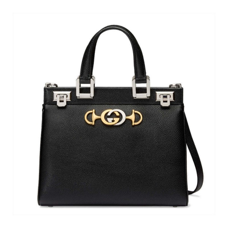 Gucci Zumi Grainy Leather Small Top Handle Bag 569712