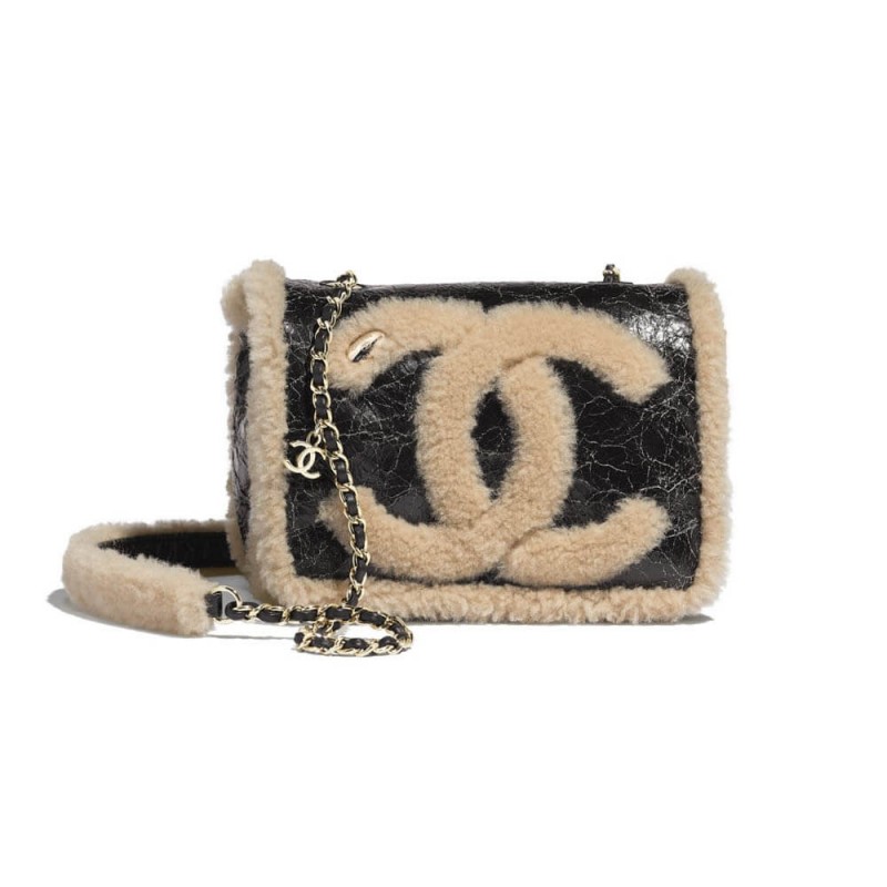 Chanel Sheepskin CC Flap Bag AS0321