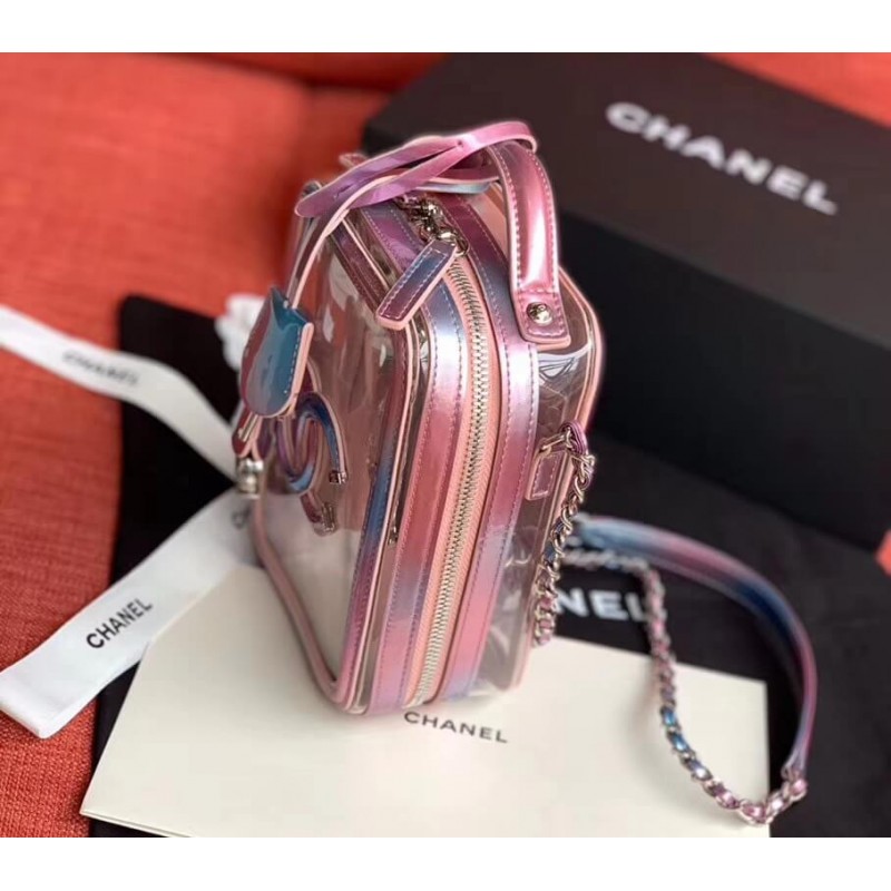 Chanel Vanity Case In Multicolour PVC AS0988 Pink