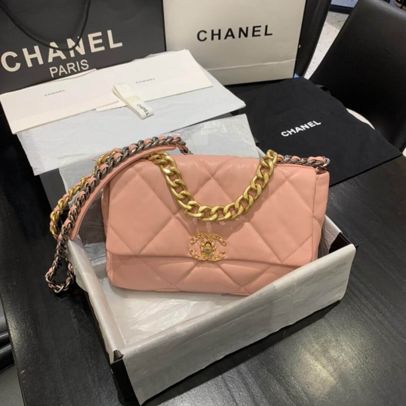 Chanel 19 Large Lambskin Flap Bag AS1161