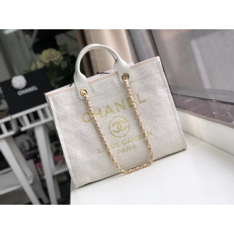 Chanel Mixed Fibers Shopping Bag A66942