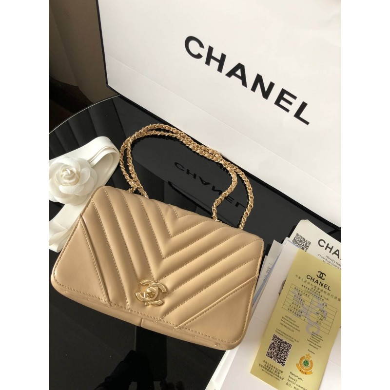 Chanel Calfskin Mini Flap Bag A91586