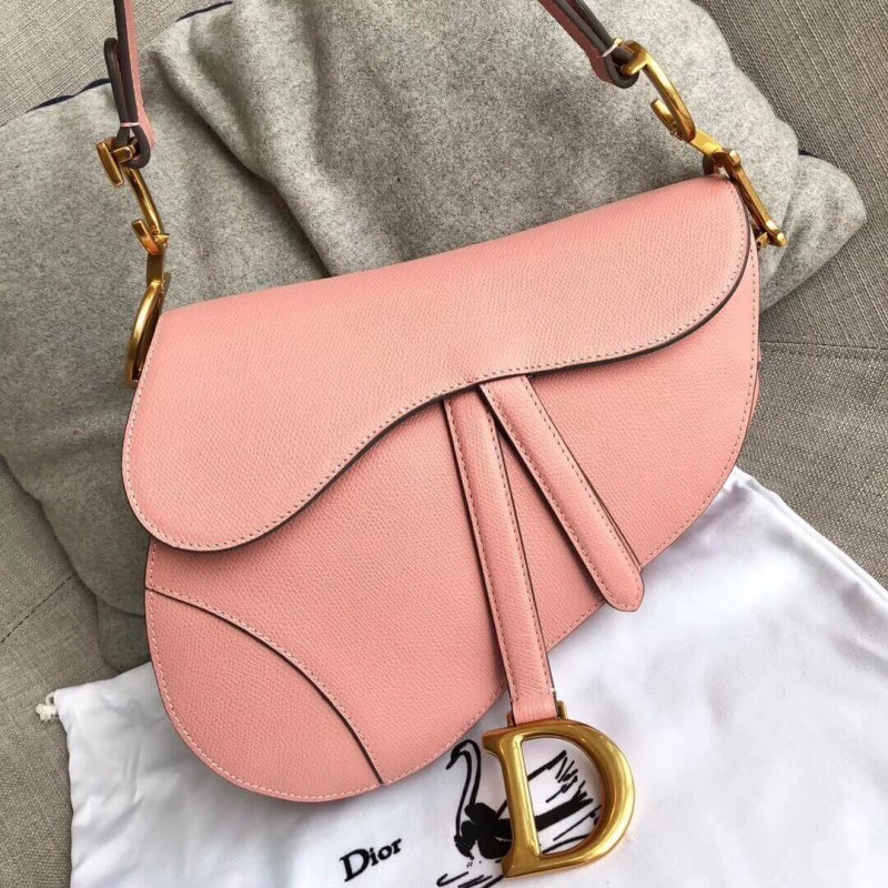 Christian Dior Grained Calfskin Saddle Bag M0446