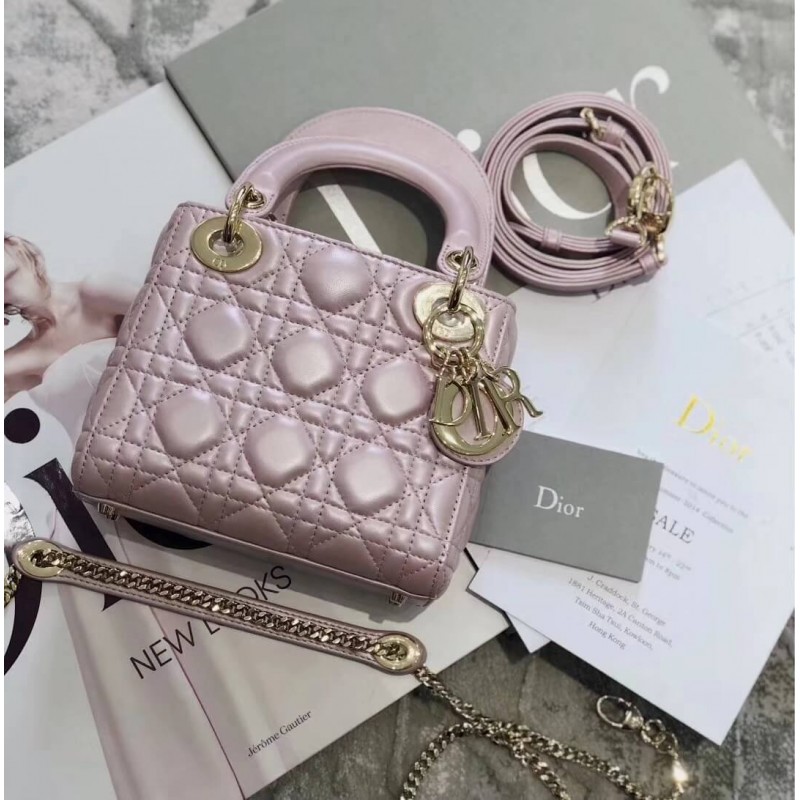 Christian Dior Lambskin Mini Lady Dior Bag 44500