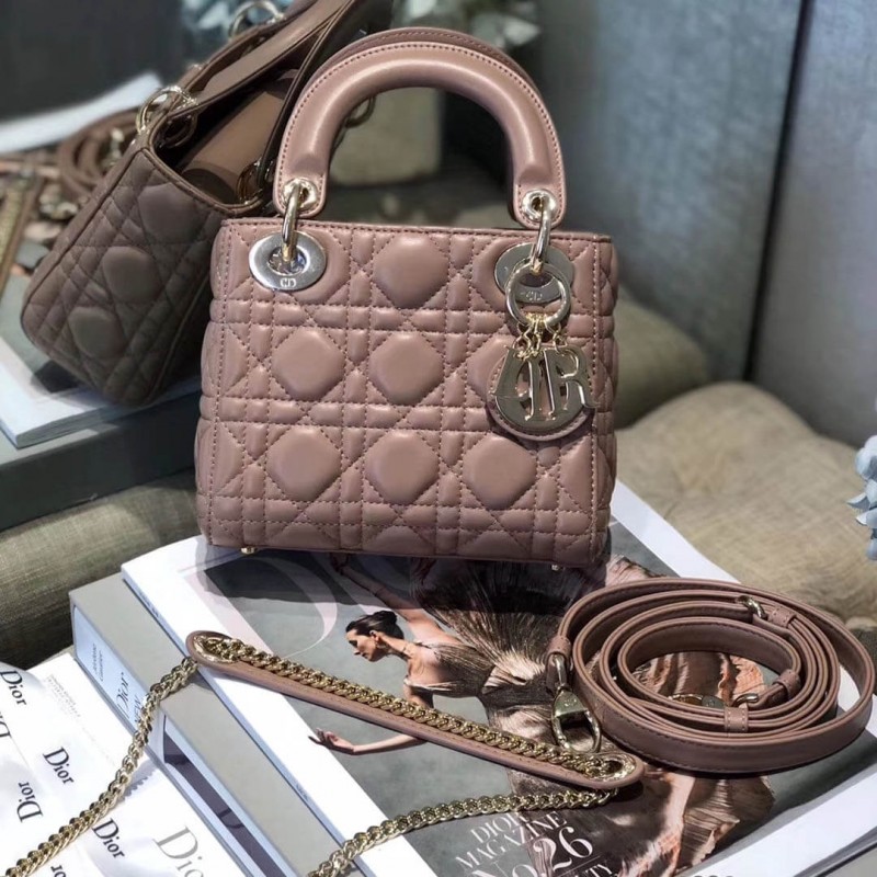 Christian Dior Lambskin Mini Lady Dior Bag 44500
