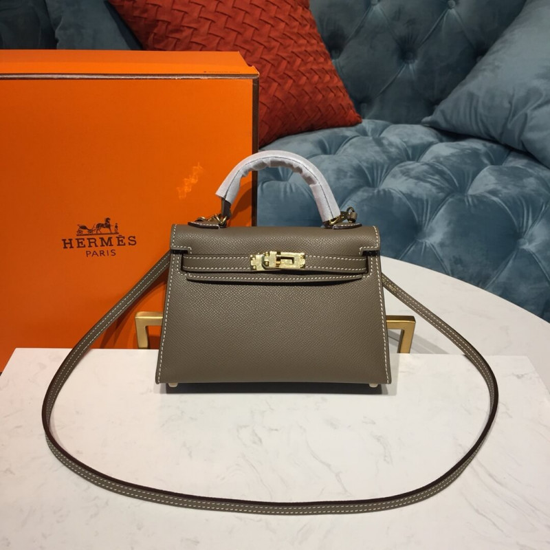Hermes Kelly Bag 19cm in Epsom Leather