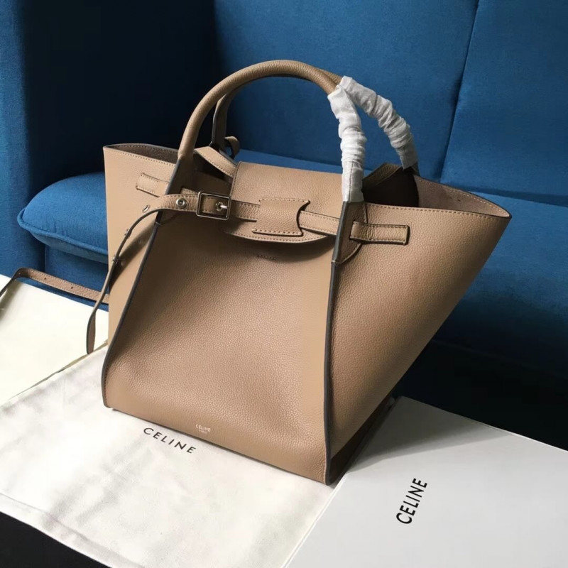Celine Small Big Bag With Long Strap In Supple Grained Calfskin 189313