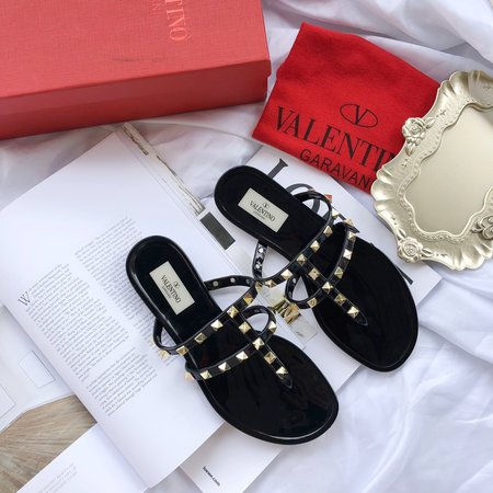 Valentino Studded flat sandals slippers