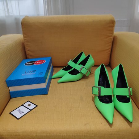 Balenciaga Metal buckle leather high heels 10cm or 5.5cm 320