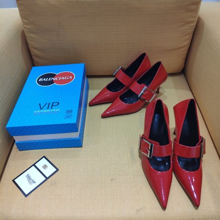 Balenciaga Metal buckle leather high heels 10cm or 5.5cm 320