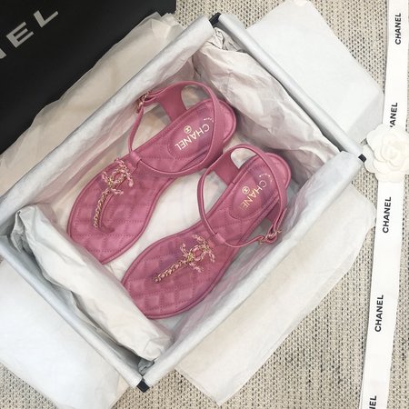 Chanel Classic Flip Flops with Symphony Pearl Buckle