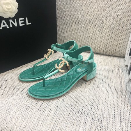 Chanel Classic Flip Flops with Symphony Pearl Buckle