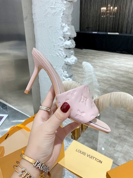 Louis Vuitton Calfskin high heel sandals