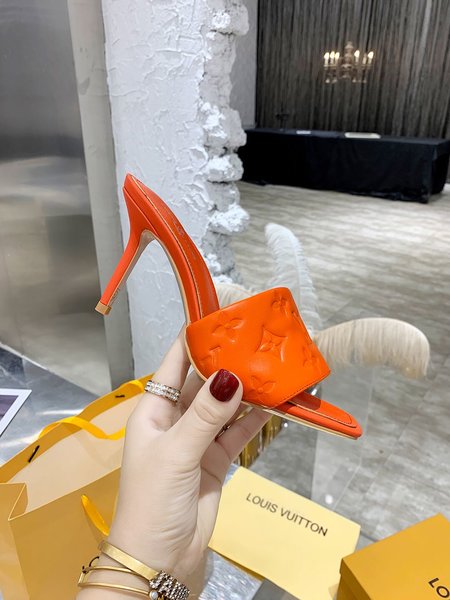 Louis Vuitton Calfskin high heel sandals