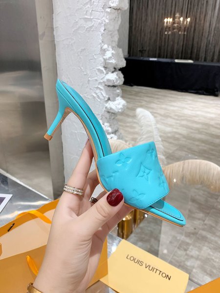 Louis Vuitton Calfskin high heel sandals