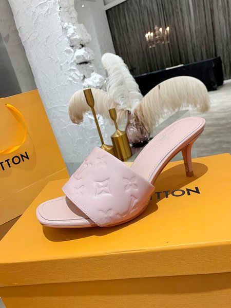 Louis Vuitton Calfskin high heel sandals