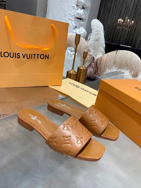 Louis Vuitton Calfskin high heel sandals