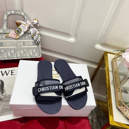 Dior Dway D Animal web slippers