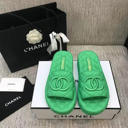 Chanel Slippers embroidered CC Logo