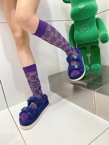 Chanel Sheep curl sandals