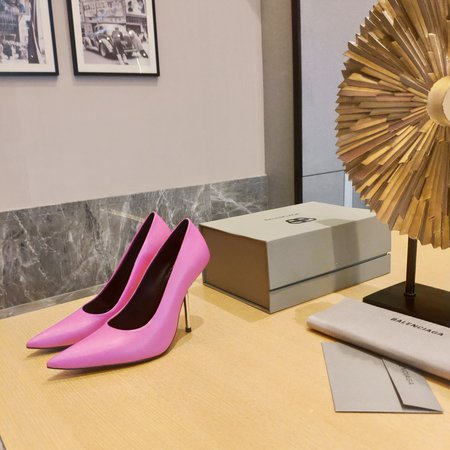 Balenciaga BB cowhide women s shoes with sheepskin lining high heel: 10cm