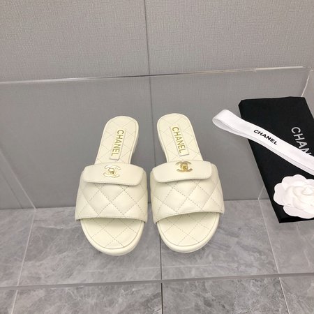 Chanel sandals sheepskin