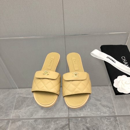 Chanel sandals sheepskin