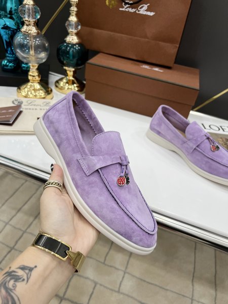 LP Handmade cashmere loafers