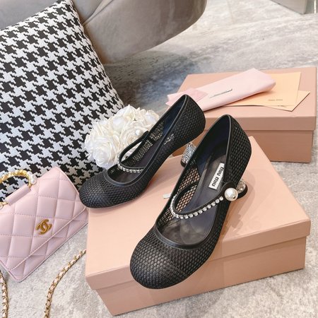 Miu Miu Jewelry Princess Mary Jane Shoes