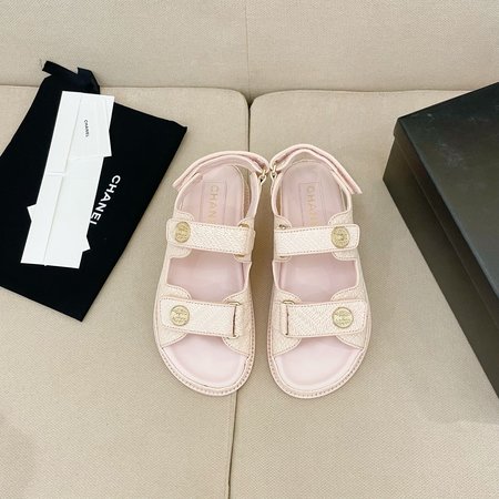 Chanel Velcro Beach Sandals
