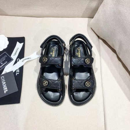 Chanel Velcro Beach Sandals