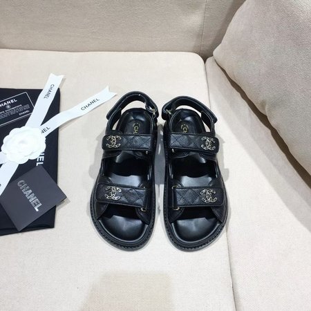 Chanel Velcro Beach Sandals