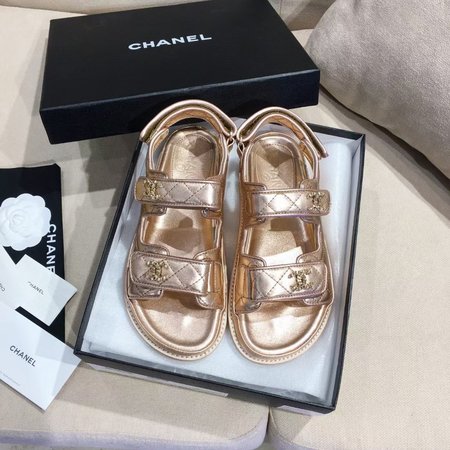 Chanel Velcro Beach Sandals