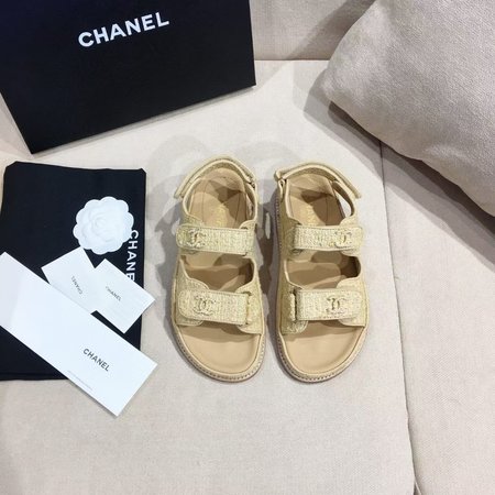 Chanel Velcro Beach Sandals