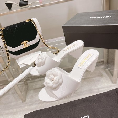 Chanel genuine leather slippers