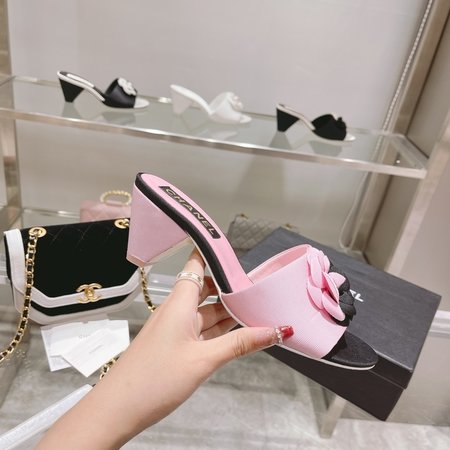 Chanel genuine leather slippers