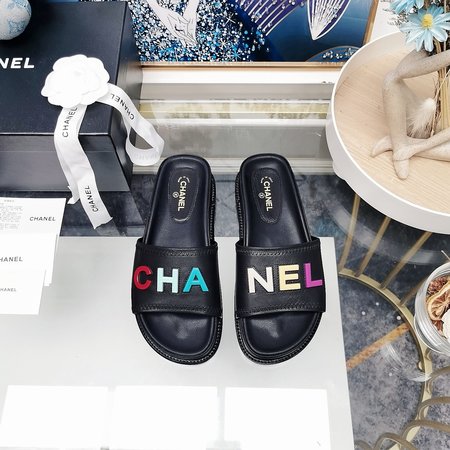 Chanel Sheepskin platform slippers 320